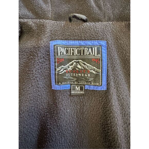 Vintage Pacific Trail Blue Winter Snow Rain Zip Up Hooded Lined Jacket | Medium - Picture 7 of 7